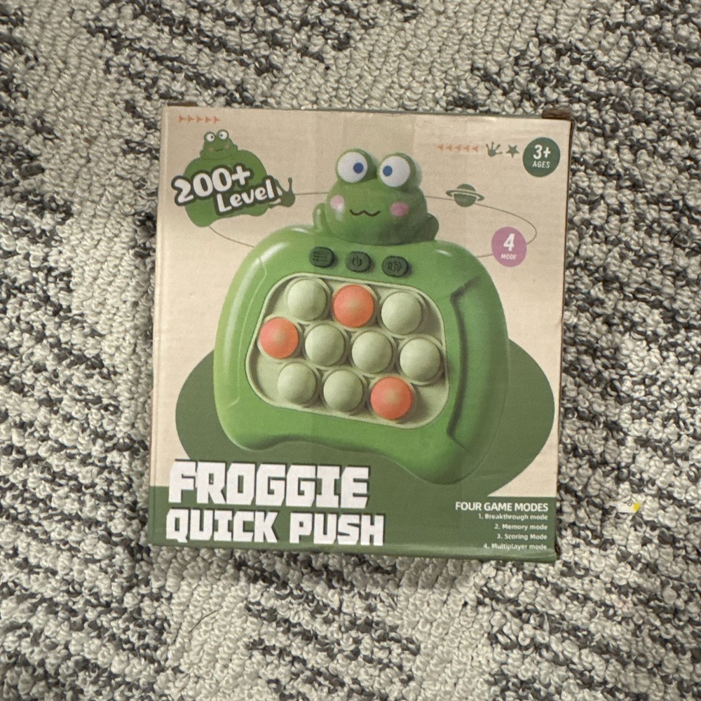 Froggie Quick Push Game - Green and Orange